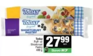Today - Shortcrust Pastry