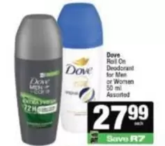 Dove - Roll On Deodorant