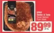 Spar - Tender & Tasty Texan Spiced Pork Steak