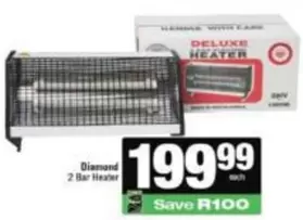 Deluxe - Diamond 2 Bar Heater