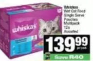 Whiskas - Wet Cat Food Single Serve Pouches Multipack