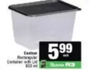 Rectangular Container with Lid