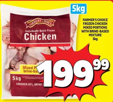 Farmer's Choice - FROZEN CHICKEN MIXED PORTIONS WITH BRINE-BASED MIXTURE