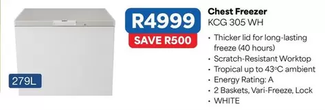 Chest Freezer KCG 305 WH