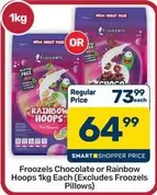 Rainbow - Chocolate or  Hoops