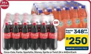 Coca cola - Coca-Cola, Fanta, Sparletta, Stoney, Sprite or Twist