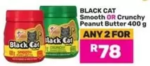 Black Cat - Smooth OR Crunchy Peanut Butter
