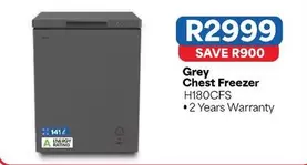 Grey Chest Freezer H180CFS