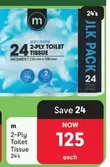 2-PLY TOILET TISSUE