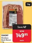 Eskort - Rindless Back Bacon