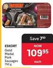 Eskort - Gold Medal Pork Sausages