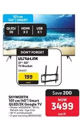 Skyworth - 101 cm (40") Smart QLED/2K Google TV