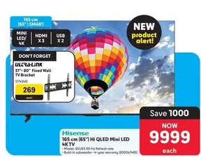 Hisense - 165 cm (65") Hi QLED Mini LED 4K TV