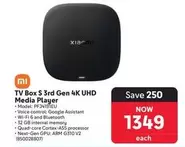 Xiaomi - TV Box S 3rd Gen 4K UHD Media Player