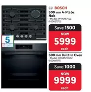 Bosch - 600 mm 4-Plate Hob (Model: PPP6A614OZ (850027312))