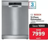 Bosch - 13-Place Dishwasher (SMS46N100Z)