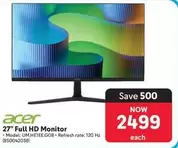 Acer - 27" Full HD Monitor (UM.HE1EE.G08)