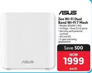 Asus - Zen Wi-Fi Dual Band Wi-Fi 7 Mesh