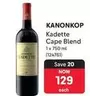 Kanonkop - Kadette Cape Blend 1 x 750 ml (124761)