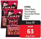 Simba - Ghost Pops The Original Flavoured Maize Snack