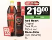 Red Heart - Original Dark Rum and Coca-Cola