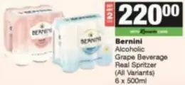 Bernini - Alcoholic Grape Beverage Real Spritzer
