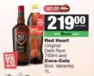 Coca cola - Red Heart Original Dark Rum and Coca-Cola