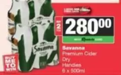 Savanna - Premium Cider Dry Handies
