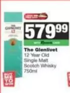 The Glenlivet - 12 Year Old Single Malt Scotch Whisky 750ml