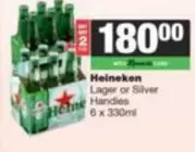 Heineken - Lager or Silver Handies