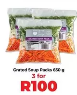 Grated Soup Packs