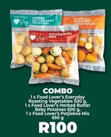 Everyday - Food Lover's Roasting Vegetables, Herbed Butter Baby Potatoes, Potjiekos Mix