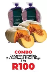 Crown - Pumpkins and Red Sweet Potato Bags