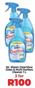 Clear - Glass & Multi Surface Cleaner 1 L