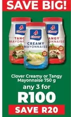 Clover - Creamy or Tangy Mayonnaise