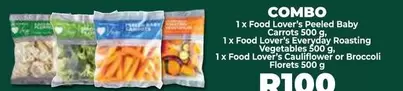 Everyday - COMBO 1 x Peeled Baby Carrots 500 g, 1 x Roasting Vegetables 500 g, 1 x Cauliflower or Broccoli Florets 500 g