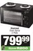 Diamond - Oven Spiral 2 Plate