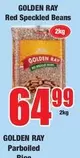 Golden Ray - Red Speckled Beans