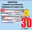 Aquafresh - Complete Care Whitening Toothpaste XL Family Pack