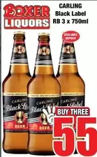 Carling - Black Label RB 3 x 750ml