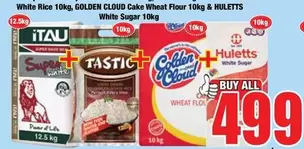 Huletts - White Rice, Cake Wheat Flour & White Sugar