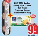 Clover - Chicken Polony & Processed Cheese Slices