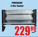 Pineware - 2 Bar Heater