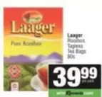 Laager - Pure Rooibos Tagless Tea Bags