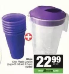 Clear - Plastic Jug Set