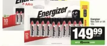 Energizer - Max AAA or AA