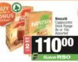 Cappuccino Stick Range