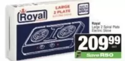 Royal - Large 2 Spiral Plate Electric Stove