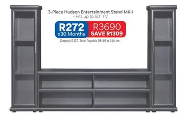 Total - 3-Piece Hudson Entertainment Stand MKII