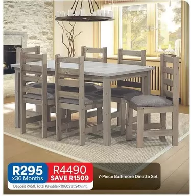 Total - 7-Piece Baltimore Dinette Set